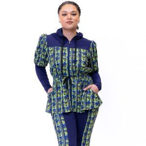 IN SEARCH OF Sassy Jones Esperanza Puff Sleeve Athleisure Set